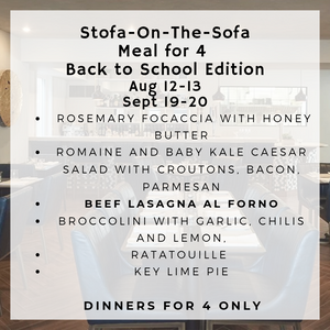 Meal for 4 Back To School Edition