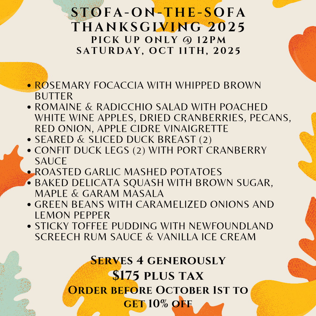 Thanksgiving Dinner for 4 - Pickup October 11th, 2025 @ 12PM